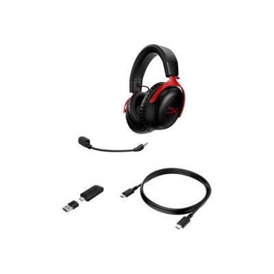 HyperX HEADSET CLOUD III WIRELESS : RED (77Z46AA)