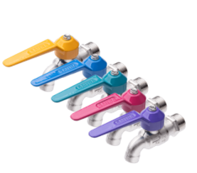 ก๊อกแฟนซี 1/2" ม่วง SANWA