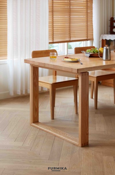 Nest Oak Dining Table Set (Natural)