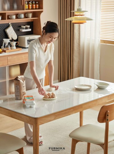 Cara Dining Table with Drawers Set