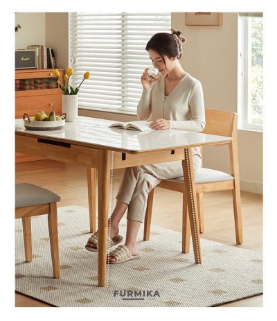 Aura Extendable Dining Table Set