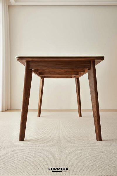 Hera Dining Table Set (Walnut)