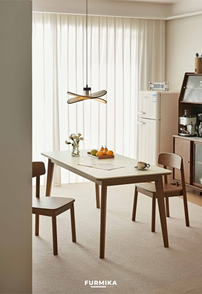 Hera Dining Table Set (Walnut)