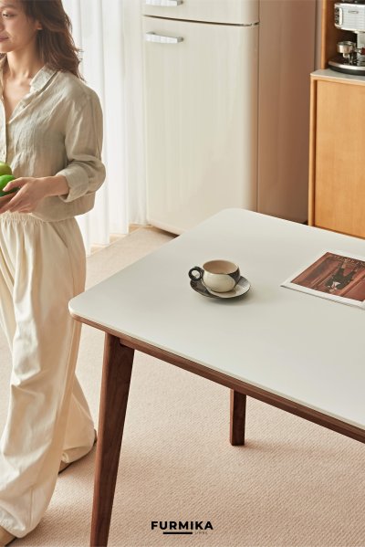Hera Dining Table Set (Walnut)