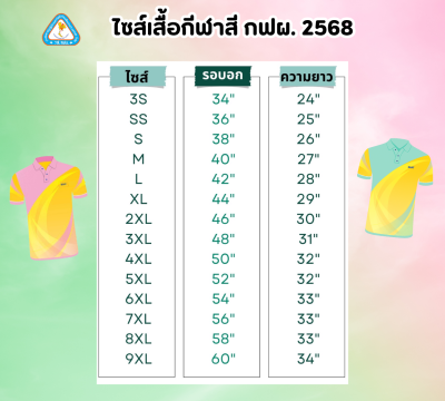 Pre-Order เสื้อกีฬาสี กฟผ. 2568