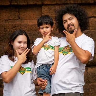 เสื้อกองเชียร์ size เด็ก เพชรบูรณ์ เอฟซี พิมพ์หน้า-หลัง สไตล์สปอร์ตมินิมอลคลาสสิก (Classic Minimal)