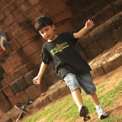 เสื้อกองเชียร์ size เด็ก เพชรบูรณ์ เอฟซี พิมพ์หน้า-หลัง สไตล์สปอร์ตมินิมอลคลาสสิก (Classic Minimal)