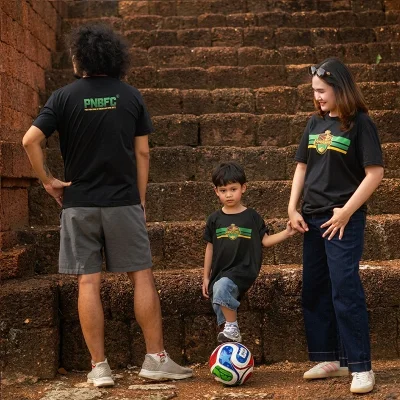 เสื้อกองเชียร์ size เด็ก เพชรบูรณ์ เอฟซี พิมพ์หน้า-หลัง สไตล์สปอร์ตมินิมอลคลาสสิก (Classic Minimal)