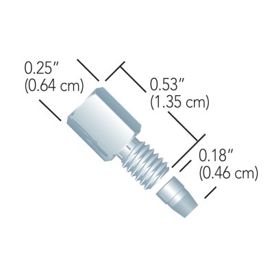 Rheodyne SS.Long Fitting Set, 10/pk