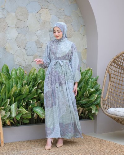 SET HIJAB KEJORA ETNIK/SET HIJAB TERBARU/GAMIS GIES BUTIK