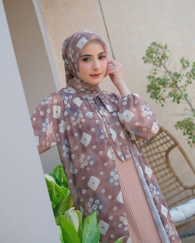 SEROJA SET HIJAB JUMPUTAN/SET HIJAB/GAMIS GIES BUTIK