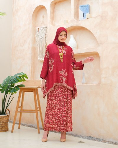 CLAUDYA SET ROK VISCOSE/BAJU KONDANGAN WANITA KEKINIAN