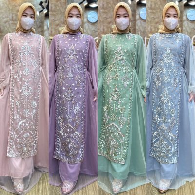 JELITA DRESS|BAJU KONDANGAN MEWAH|GAMIS BRUKAT TERBARU