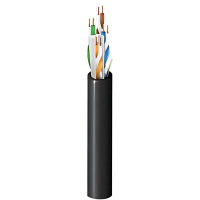 Category 6A Indoor/Outdoor Cable, 4 Pair, U/UTP, CMR/CMX