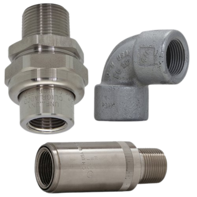 Explosionproof Conduit Unions, Elbows and Tees