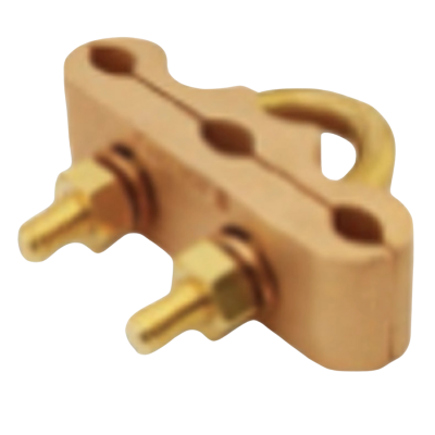 Ground Rod or Pipe Three Cable Clamp
