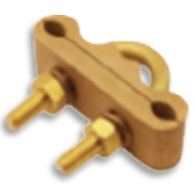Ground Rod or Pipe Two Cable Clamp