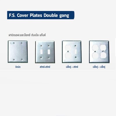 F.S.BOXES SINGLE GANG / DOUBLE GANG