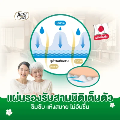 แอคตี้ (ACTY) ผ้าอ้อมผู้ใหญ่แบบกางเกง ผลิตจากญี่ปุ่น แพมเพิสผู้ใหญ่แบบกางเกง(copy)