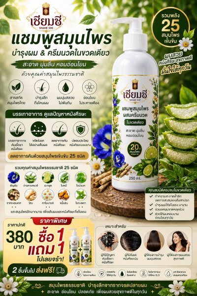SHAME  SHE Herbal Shampoo (Net 250ml)