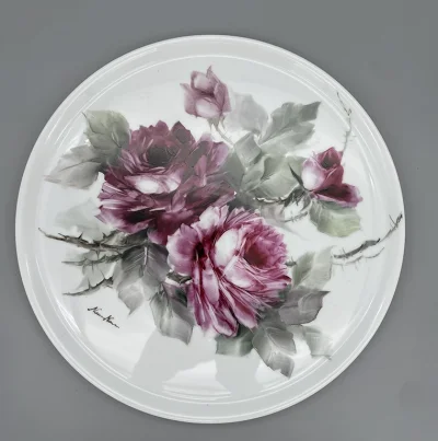 Rose Porcelain Plate