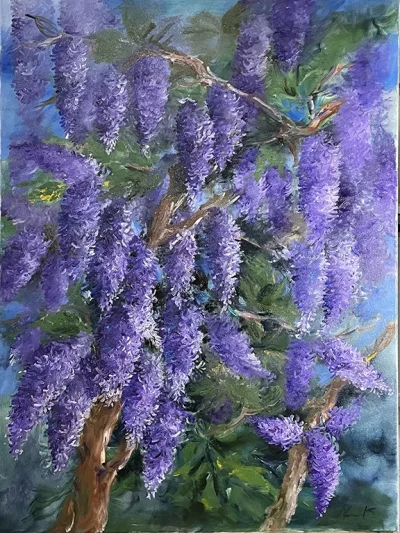 Purple wreath