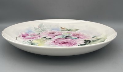 Rose Porcelain Round Plate