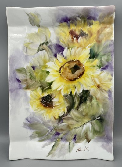 Sunflower - rectangular plate