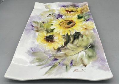Sunflower - rectangular plate