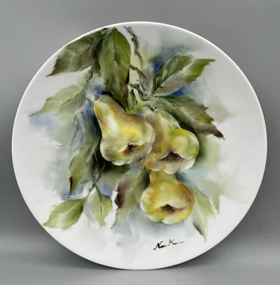 Pear - round plate