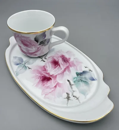 Luxury Gold Rose Coffee  Set