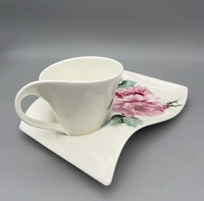 Premium Porcelain-Rose Coffee Set