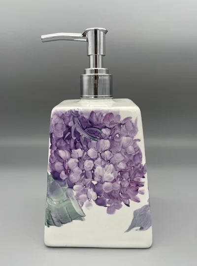 Hydrangea Porcelain Hand Wash Dispenser