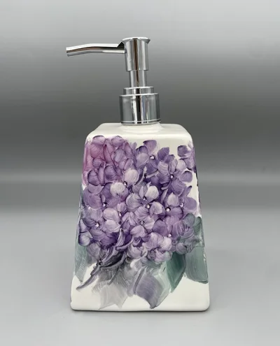 Hydrangea Porcelain Hand Wash Dispenser