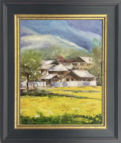 Mustard field in Kashmir