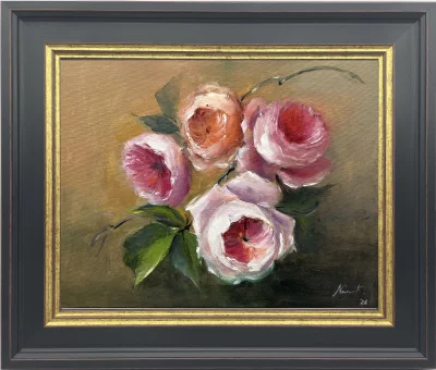 Rose Study in Oil