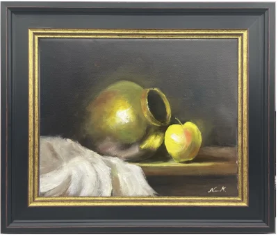 brass and apple