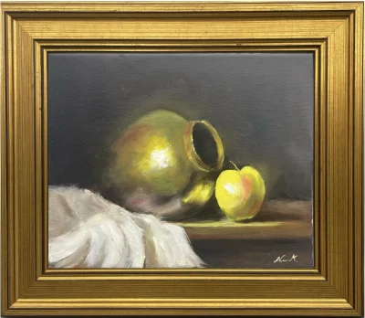 brass and apple