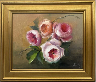 Rose Study in Oil