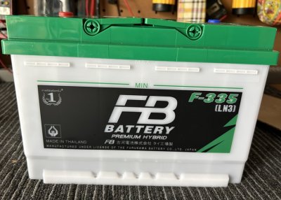 FB Battery แบตเตอรี่รถยนต์ ขั้วจม LN3 F-335 77 แอมป์