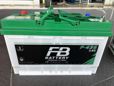 แบตเตอรี่รถยนต์ ขั้วจม LN4 F-435 85 แอมป์ น้ำไฮบริด