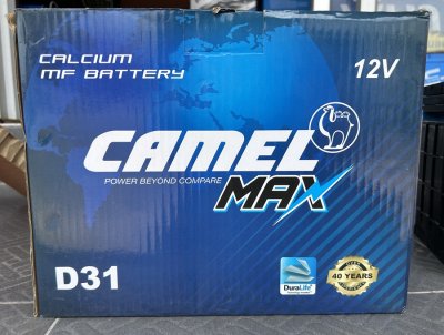 แบตเตอรี่รถกระบะ suv แบบแห้ง ยี่ห้อ camel battery 90Ah