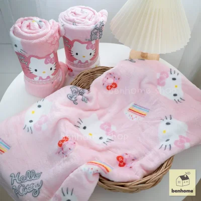MOSHI MOSHI ผ้าห่มนาโน ลาย Hello Kitty ลิขสิทธิ์แท้ Sanrio