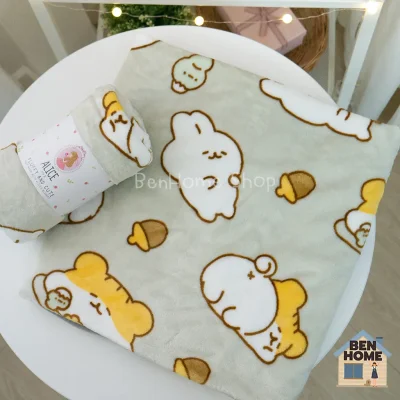 ALICE ผ้าห่มนาโนขนนุ่ม ขนาด 3 ฟุต ไซส์ 90 x 140 ซม. (พร้อมส่ง) - M