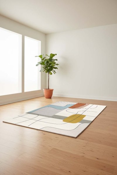 พรมปูพื้นห้องนอน พรมดีไซน์ พรมห้องนั่งเล่น พรมขนเรียบ พรมปูพื้น