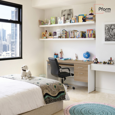 Pform  Set ชุดโต๊ะทำงานรุ่น MV1202-60/C พร้อม เก้าอี้รุ่น SIRI M/CH