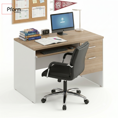 Pform  Set ชุดโต๊ะทำงานรุ่น MV1202-60/C พร้อม เก้าอี้รุ่น SIRI M/CH