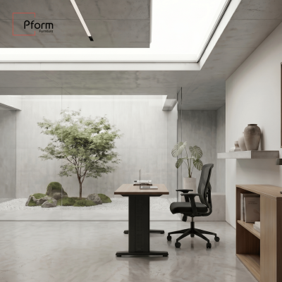 Pform Set โต๊ะพร้อมเก้าอี้ทำงาน FL 1200 x REXA