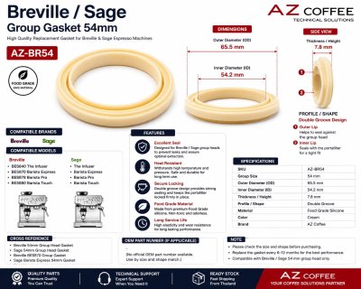 Breville group gasket54mm