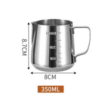 เหยือกตีฟองนม 600ml พิชเชอร์ ถ้วยตีฟองนม สแตนเลส Stainless Milk Pitcher สเตนเลส304 เกรดอาหาร
